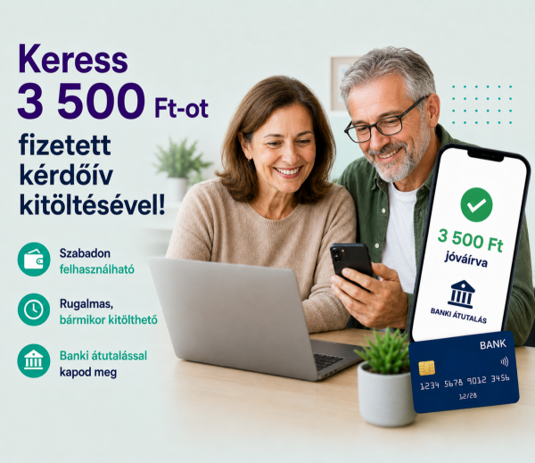 3500 Ft pénzbeli jutalom