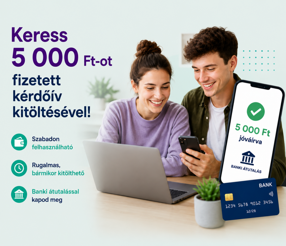 5000 Ft pénzbeli jutalom