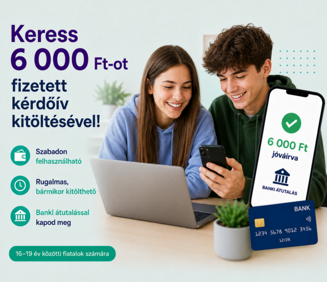 6000 Ft pénzbeli jutalom